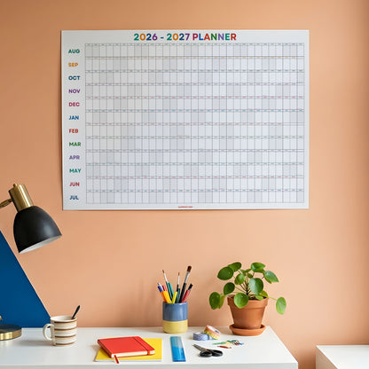 2026-2027 Academic Year Planner, August Start, Classroom Decor, Bright Color