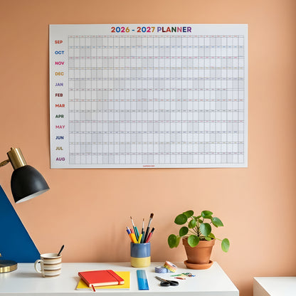 2026-2027 Academic Year Planner, Classroom Decor, Bright Color