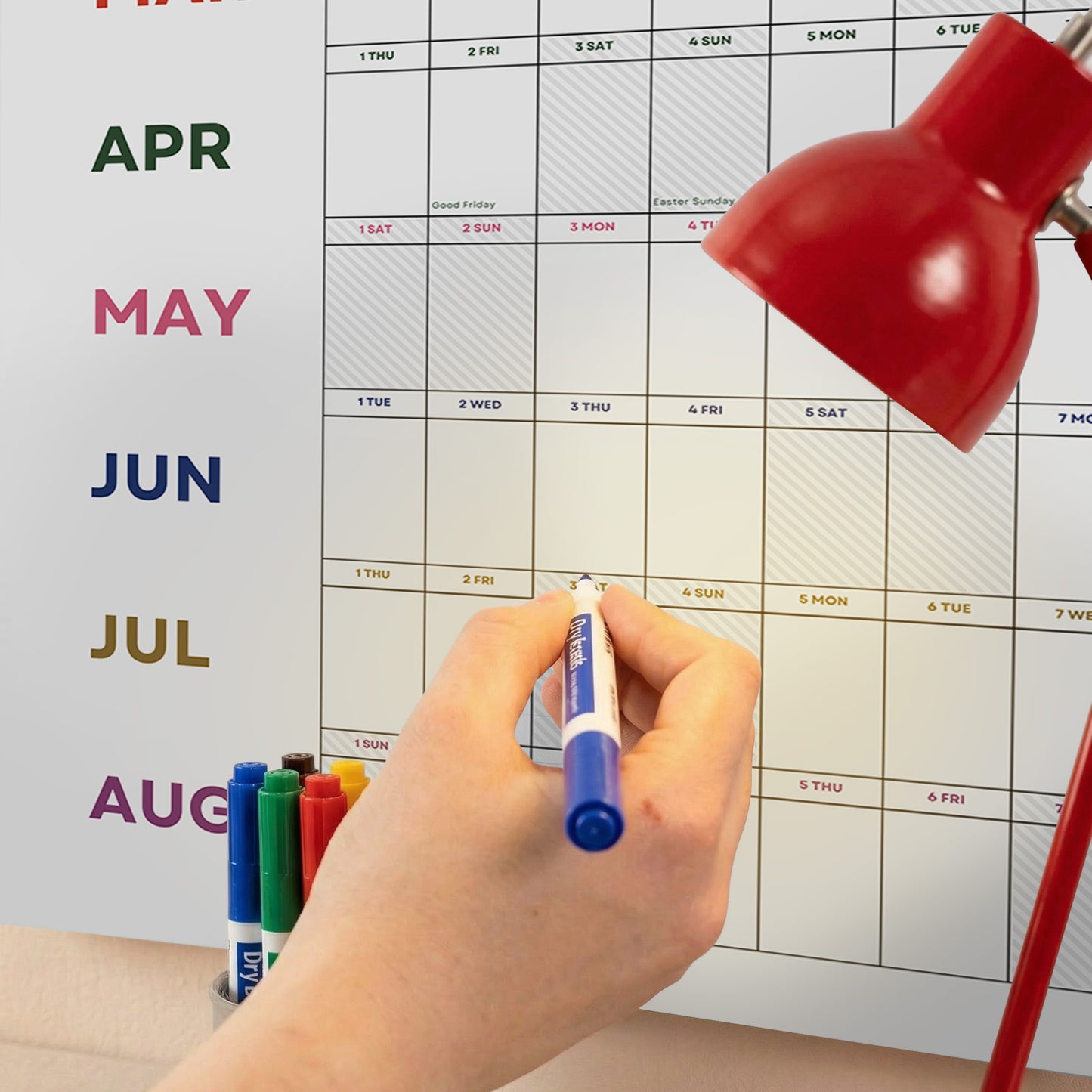 2026-2027 Academic Year Planner, Classroom Decor, Bright Color