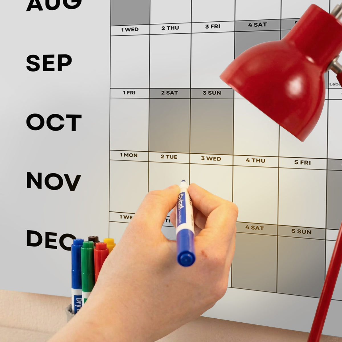 2027 Minimal Wall Planner, Matte Recycled Paper