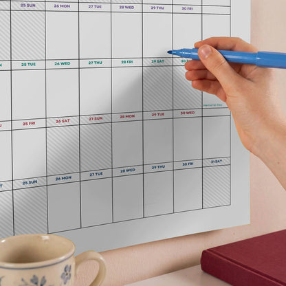 2026-2027 Academic Year Planner, August Start, Classroom Decor, Bright Color
