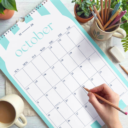 2026-2027 Colorful Wall Calendar | Academic Year Planner for Students & Teachers | A4 & A3 | Recycled Paper