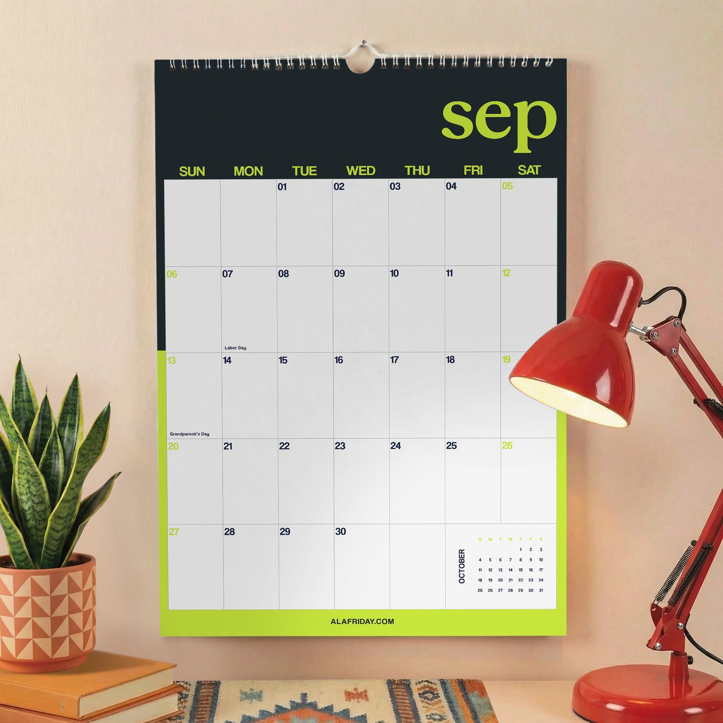 2026–2027 Academic Year Calendar, Colorful Design, August Start