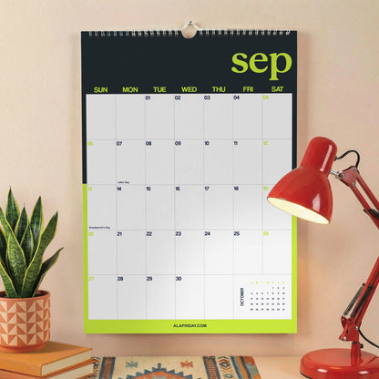 2026–2027 Academic Year Calendar, Colorful Design, August Start