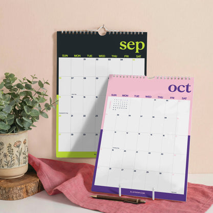 2026–2027 Academic Year Calendar, Colorful Design, August Start