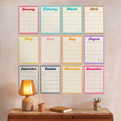 2027 Wall Calendar, Vintage Design, Recycled Paper
