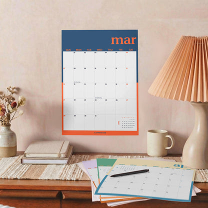2026–2027 Academic Year Calendar, Colorful Design, August Start