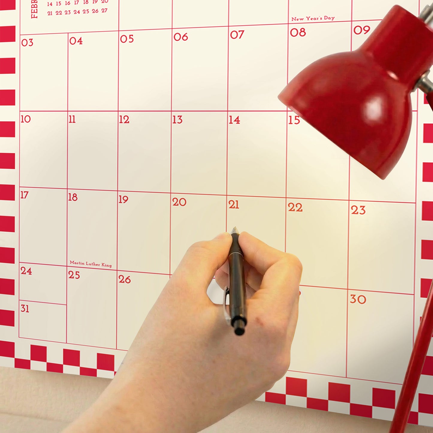 2027 Wall Calendar, Vintage Design, Recycled Paper