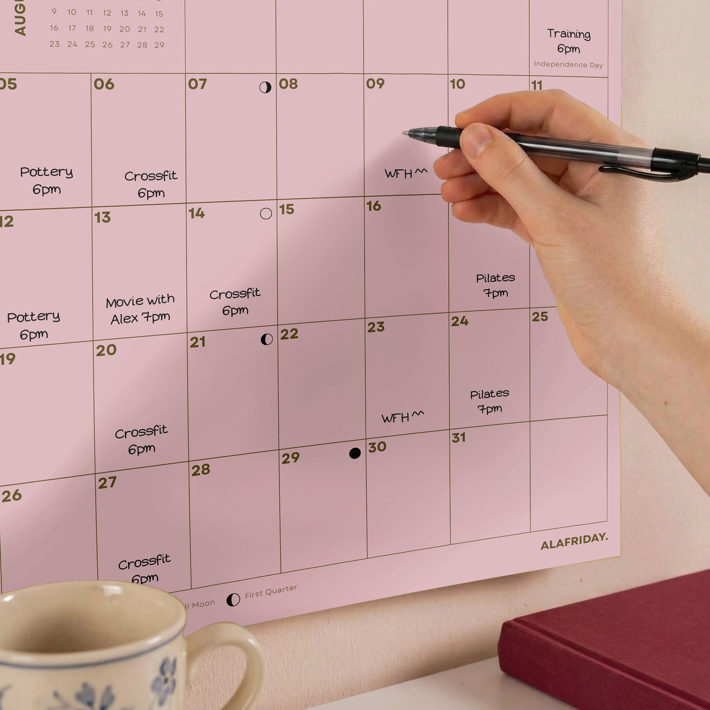 2026 Pastel Color Calendar, Recycled Paper