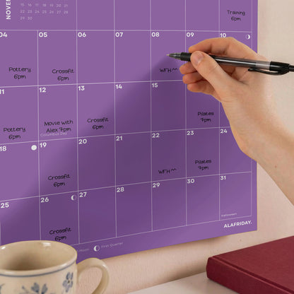 2026 Colorful Calendar, Recycled Paper