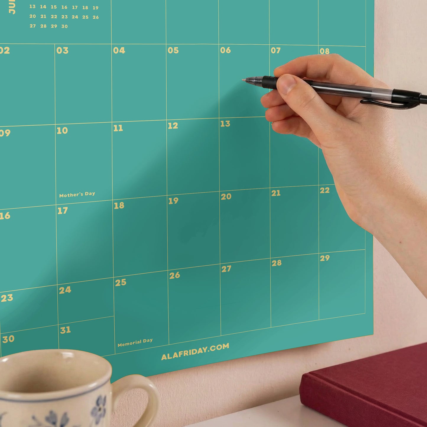 2026–2027 Academic Year Calendar, Pastel Color, August Start