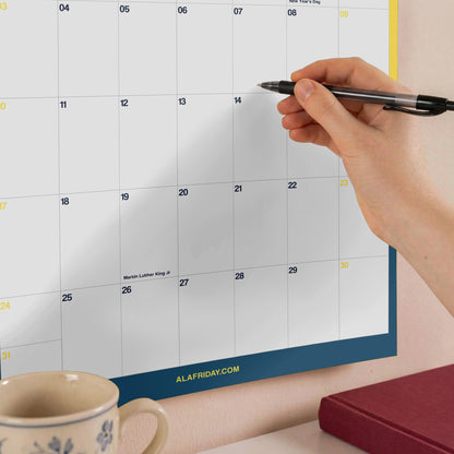 2026–2027 Academic Year Calendar, Colorful Design, August Start