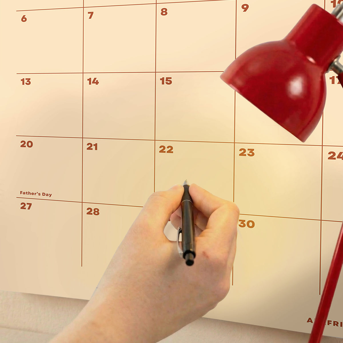 2027 Wall Calendar: Pastel Color, Recycled Paper