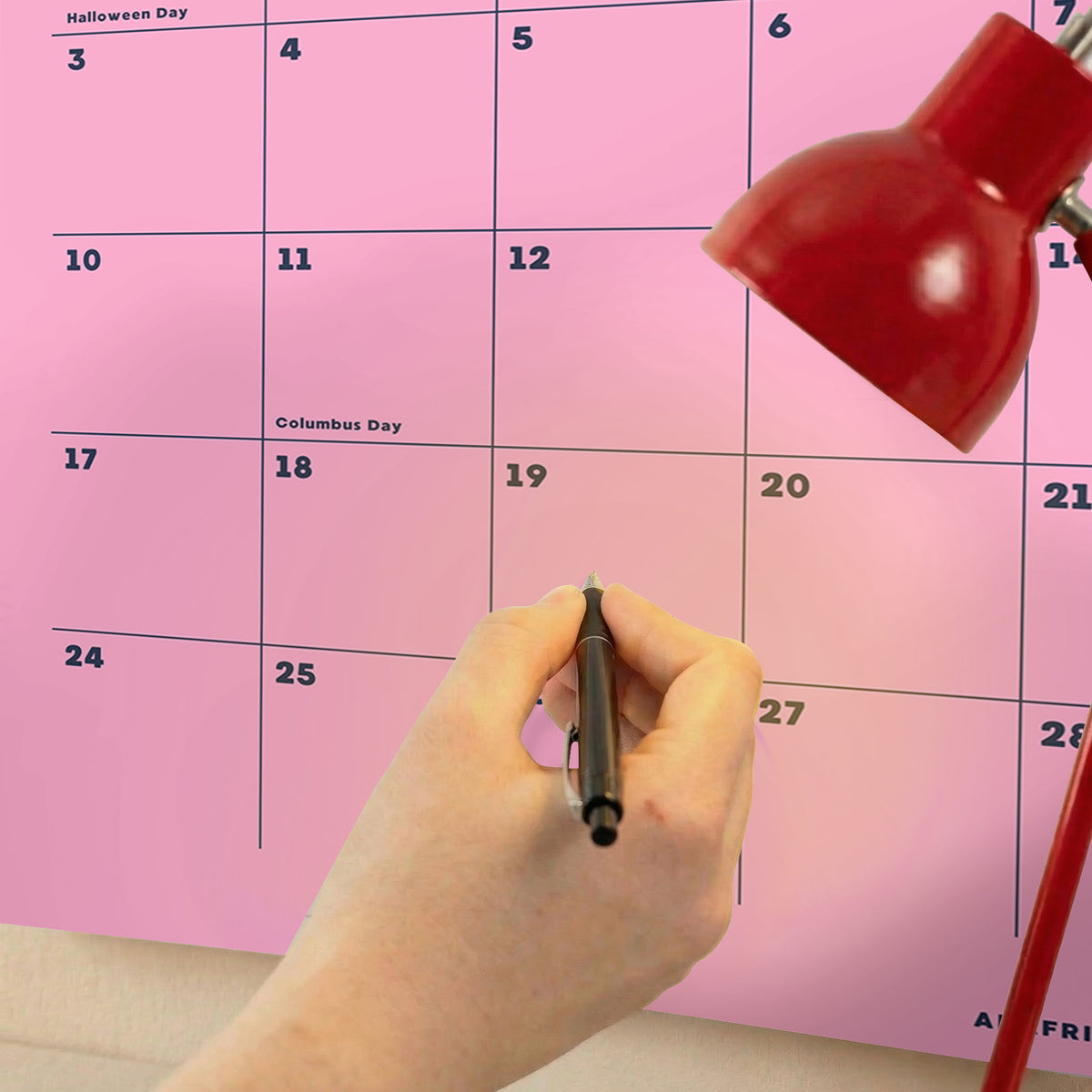 2027 Wall Calendar: Pastel Color, Recycled Paper