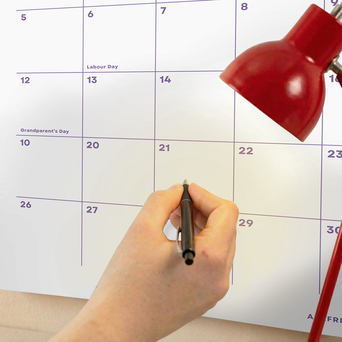 2027 Wall Calendar: Bright Color, Recycled Paper