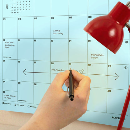 2026 Retro Wall Calendar, Monthly View, Recycled Paper